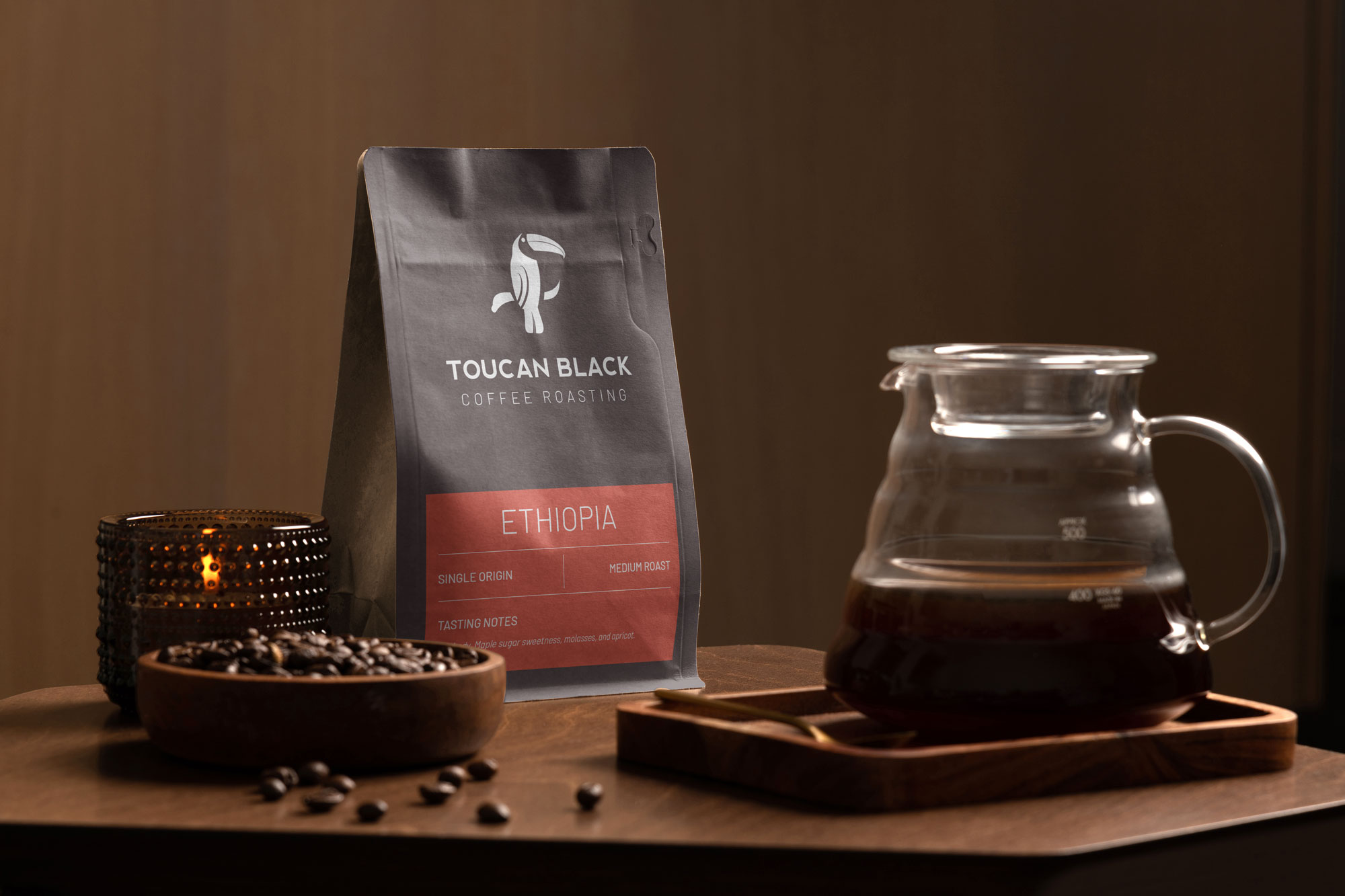 Ethiopia Toucan Black Coffee Bag